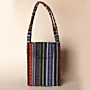 Handmade Navy Heritage Lunch Box Bag Thermal Felt Insulated