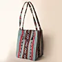 Turquoise Oasis Bedouin Lunch Box Bag Thermal Felt - 24x22x15 cm thumbnail