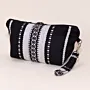 Black White Sadu Makeup Bag Water-Resistant Lining - 25x15x8 cm thumbnail