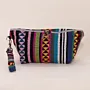 Handmade Oasis Bloom Sadu Makeup Bag Water Resistant Lining