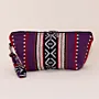 Handmade Royal Mulberry Sadu Makeup Bag Water Resistant Lining