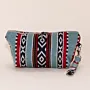 Handmade Sea Breeze Sadu Makeup Bag Water Resistant Lining