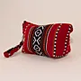 Crimson Festive Heritage Sadu Makeup Bag Water-Resistant - 25x15x8 cm thumbnail