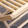 Foldable Classic Teak Slatted Wooden Garden Indoor Chair - 55x85x12 cm thumbnail