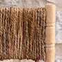 Rustic Beech Halfa Woven Accent Dining Armchair Handmade - 60x85x55 cm thumbnail