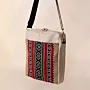 Desert Dusk Square Cross Bag 25x25 Canvas Handmade Minimal - 25x25 cm thumbnail