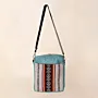 Sea Breeze Square Cross Bag 25x25 Canvas Handmade Fresh