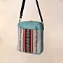 Sea Breeze Square Cross Bag 25x25 Canvas Handmade Fresh - 25x25 cm thumbnail