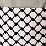 Black White Keffiyeh Square Cross Bag 25x25 Canvas Handmade - 25x25 cm thumbnail