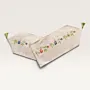 Meadow Blossom Linen Embroidered Table Runner 35x150 cm Handmade