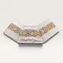 Golden Lattice Heavy Embroidered Linen Table Runner 35x150