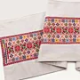 Mosaic Blossom Heavy Embroidered Linen Table Runner 35x150 thumbnail