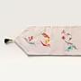 Desert Flora Pastel Embroidered Linen Runner 35x150 cm Handmade thumbnail