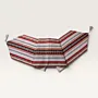 Crimson Horizon Striped Bedouin Table Runner 35x200 Handmade