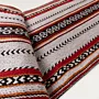 Crimson Horizon Striped Bedouin Table Runner 35x200 Handmade thumbnail