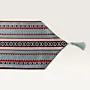 Slate Coral Bedouin Table Runner 35x200 Woven Handmade Minimal thumbnail