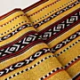 Saffron Fire Geometric Bedouin Table Runner 35x200 Handmade thumbnail