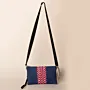 Indigo Crimson Keffiyeh Denim Petra Cross Bag Multi - 30x25x8 cm thumbnail