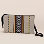 Creamy Sadu Accent Petra Cross Bag Multi Pocket Handmade - 30x25x8 cm thumbnail
