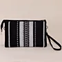 Black Grey Keffiyeh Petra Cross Bag Multi Pocket Denim - 30x25x8 cm thumbnail