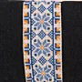 Nox Mosaic Ribbon Embroidered Petra Cross Bag Denim - 30x25x8 cm thumbnail