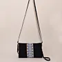 Nox Mosaic Ribbon Embroidered Petra Cross Bag Denim - 30x25x8 cm thumbnail