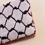 Black White Soft Keffiyeh Small Wallet Keychain 13x9 - 13x9 cm thumbnail