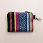 Festival Vibes Small Wallet Keychain 13x9 Multi Pocket Handmade