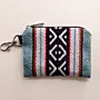 Slate Sage Small Wallet Keychain 13x9 cm Multi Pocket Handmade