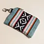 Slate Sage Small Wallet Keychain Multi Pocket Handmade - 13x9 cm thumbnail