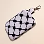 Black White Keffiyeh Small Wallet Keychain 13x9 Handmade - 13x9 cm thumbnail