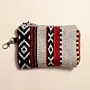 Desert Sands Small Wallet Keychain 13x9 cm Multi Pocket Handmade
