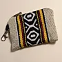 Neutral Beige Small Wallet Keychain Multi Pocket Handmade - 13x9 cm thumbnail