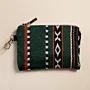 Palm Grove Chevron Small Wallet Keychain 13x9 Handmade