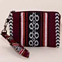 Maroon Large Wallet Keychain 11x15 cm Multi Pocket Handmade