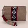 Oatmeal Beige Large Wallet Keychain 11x15 Handmade Multi Pocket