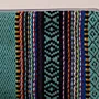 Teal Mosaic Large Wallet Keychain Multi Pocket Handmade - 11x15 cm thumbnail