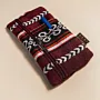 Maroon Organizer Pencil Case & Glasses Holder Handmade - 22x7x4 cm thumbnail