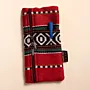Crimson Festive Heritage Pencil Case & Glasses Holder Handmade