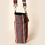 Scarlet Heritage Water Bottle Bag Cotton Handmade Travel - 18x10x6 cm thumbnail