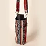 Bedouin Crimson Water Bottle Bag Cotton Handmade Travel - 18x10x6 cm thumbnail