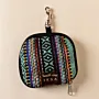 Teal Mosaic Waist Water Bottle Holder Bag Handmade Cotton