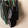 Teal Mosaic Waist Water Bottle Holder Bag Handmade Cotton - 20x12x6 cm thumbnail