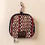 Maroon Waist Water Bottle Holder Bag Cotton Handmade Travel
