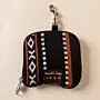 Black Waist Water Bottle Holder Bag Cotton Handmade Travel