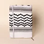 Black White Keffiyeh Notebook Cover A5 Fabric Handmade Removable