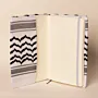Black White Keffiyeh Notebook Cover A5 Fabric Removable - 16x23x2 cm thumbnail
