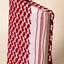 Vibrant Red Keffiyeh A5 Notebook Cover Fabric Removable - 16x23x2 cm thumbnail