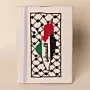 Palestine Map Embroidered A5 Notebook Cover Handmade DMC