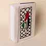 Palestine Map Embroidered A5 Notebook Cover Handmade DMC - 16x23x2 cm thumbnail